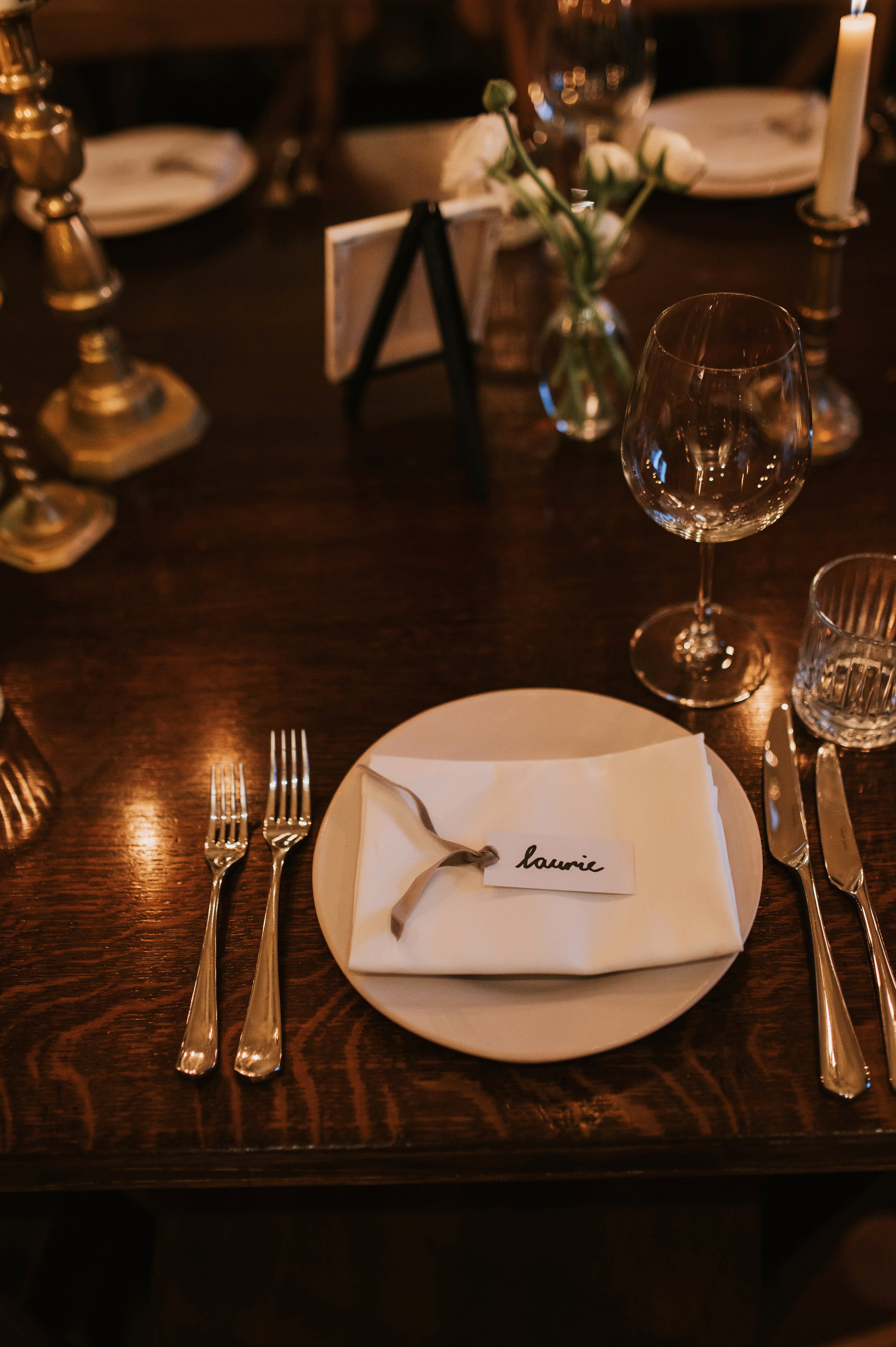 Elegant wedding table display