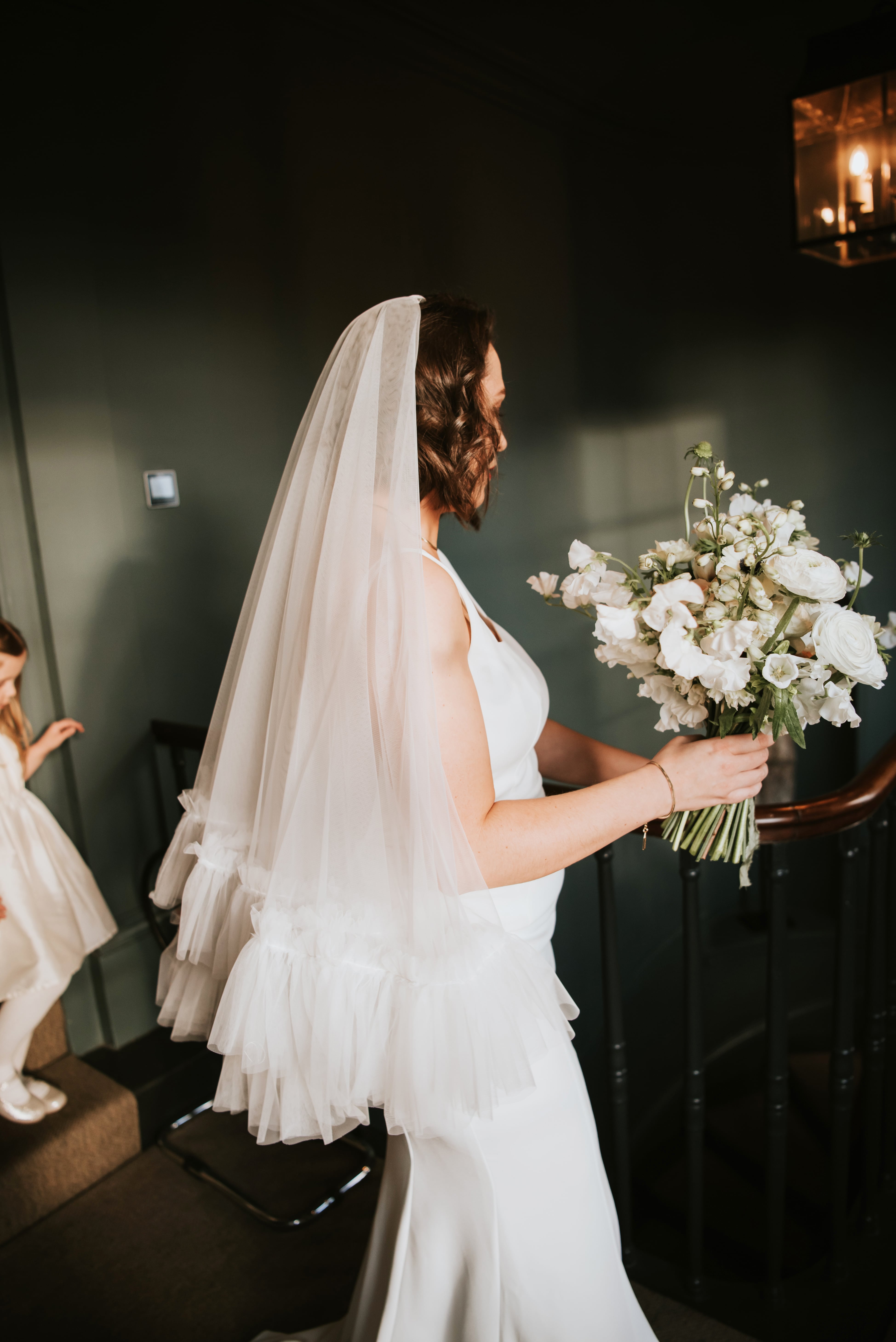 Shot of the bride on her wedding day at no.131 Cheltenham